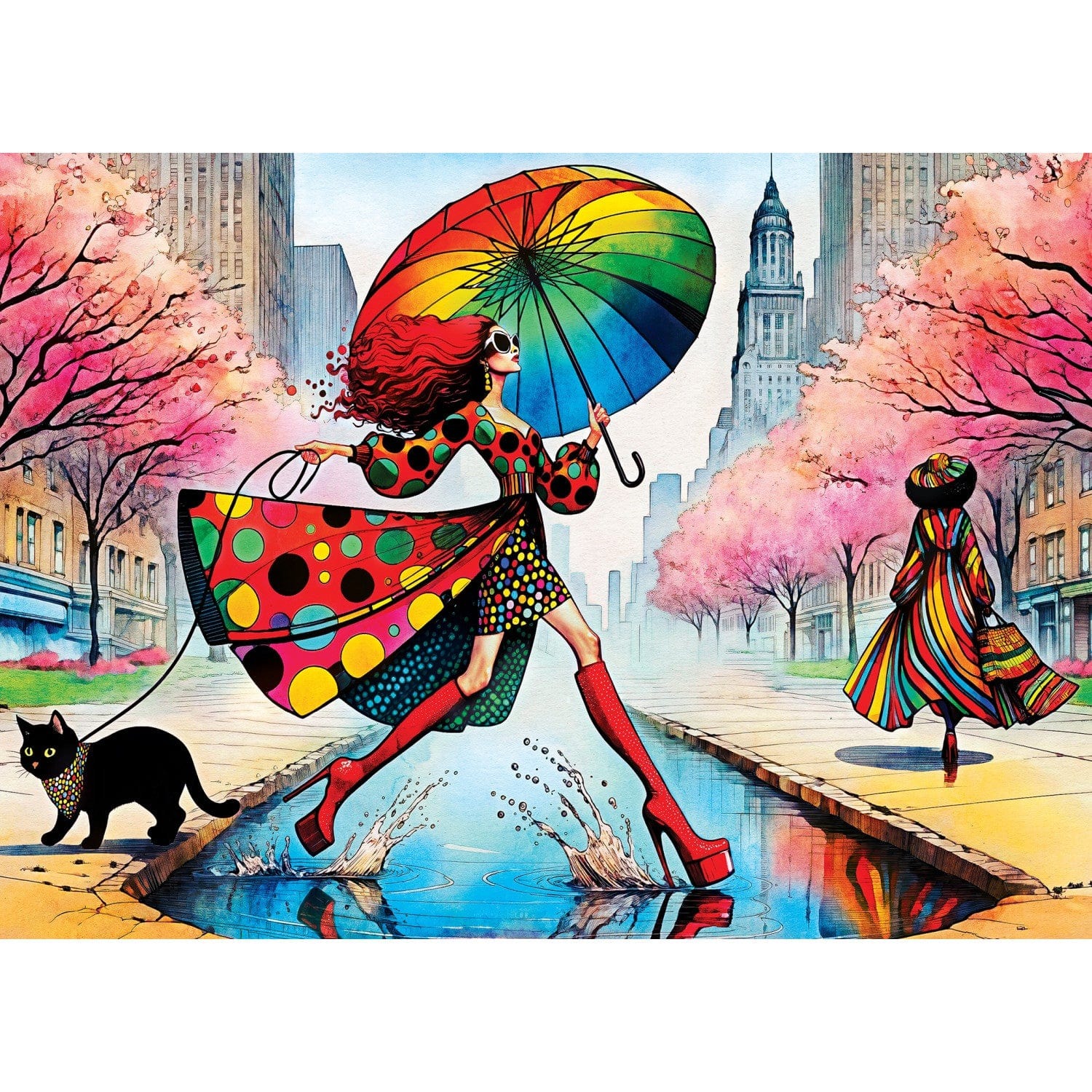 Master Pieces Catwalk Couture - Runway im Regen 1000 Teile Puzzle Master-Pieces-72524 von Master Pieces