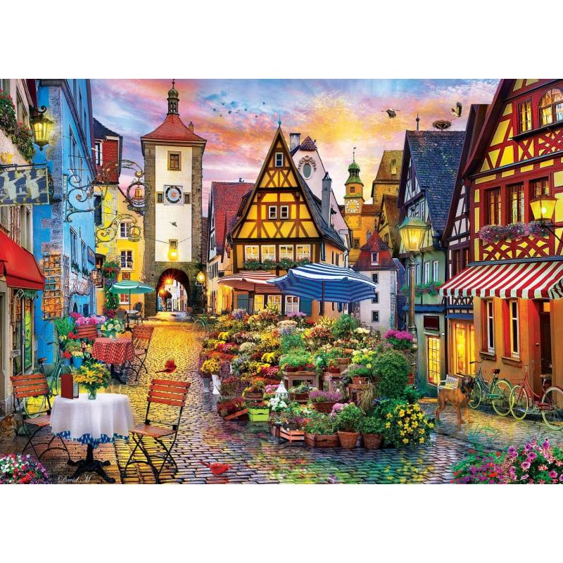 Master Pieces Colorscapes - Bayerischer Blumenmarkt 1000 Teile Puzzle Master-Pieces-72120 von Master Pieces