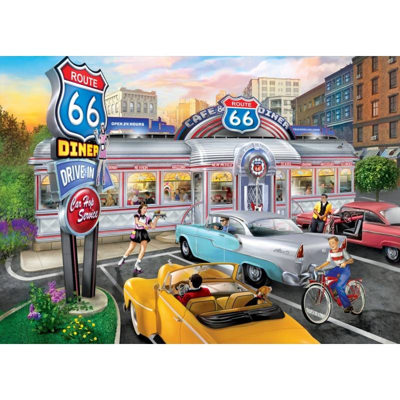 Master Pieces Cruisin? Route 66 - Rollin Route 66 1000 Teile Puzzle Master-Pieces-72562 Master Pieces Cruisin? Route 66 - Rollin Route 66 1000 Teile Puzzle Master-Pieces-72562 von Master Pieces