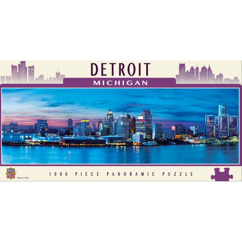 Master Pieces Detroit, Michigan 1000 Teile Puzzle Master-Pieces-71597 von Master Pieces