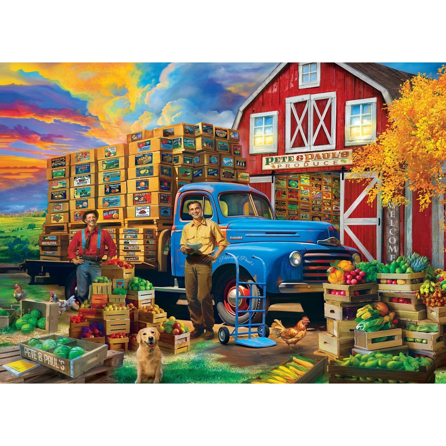 Master Pieces Farm & Land - Pete und Pauls Produkte 1000 Teile Puzzle Master-Pieces-72426 Master Pieces Farm & Land - Pete und Pauls Produkte 1000 Teile Puzzle Master-Pieces-72426 von Master Pieces