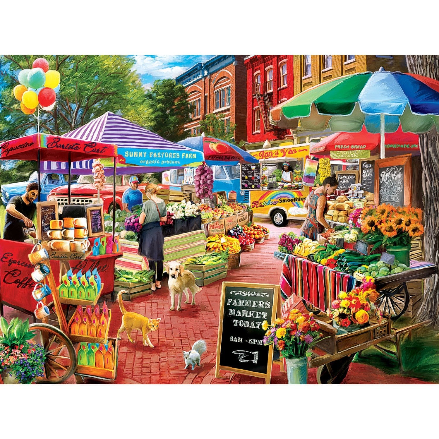 Master Pieces Farmer's Market - Auf dem Platz 750 Teile Puzzle Master-Pieces-32253 Master Pieces Farmer's Market - Auf dem Platz 750 Teile Puzzle Master-Pieces-32253 von Master Pieces