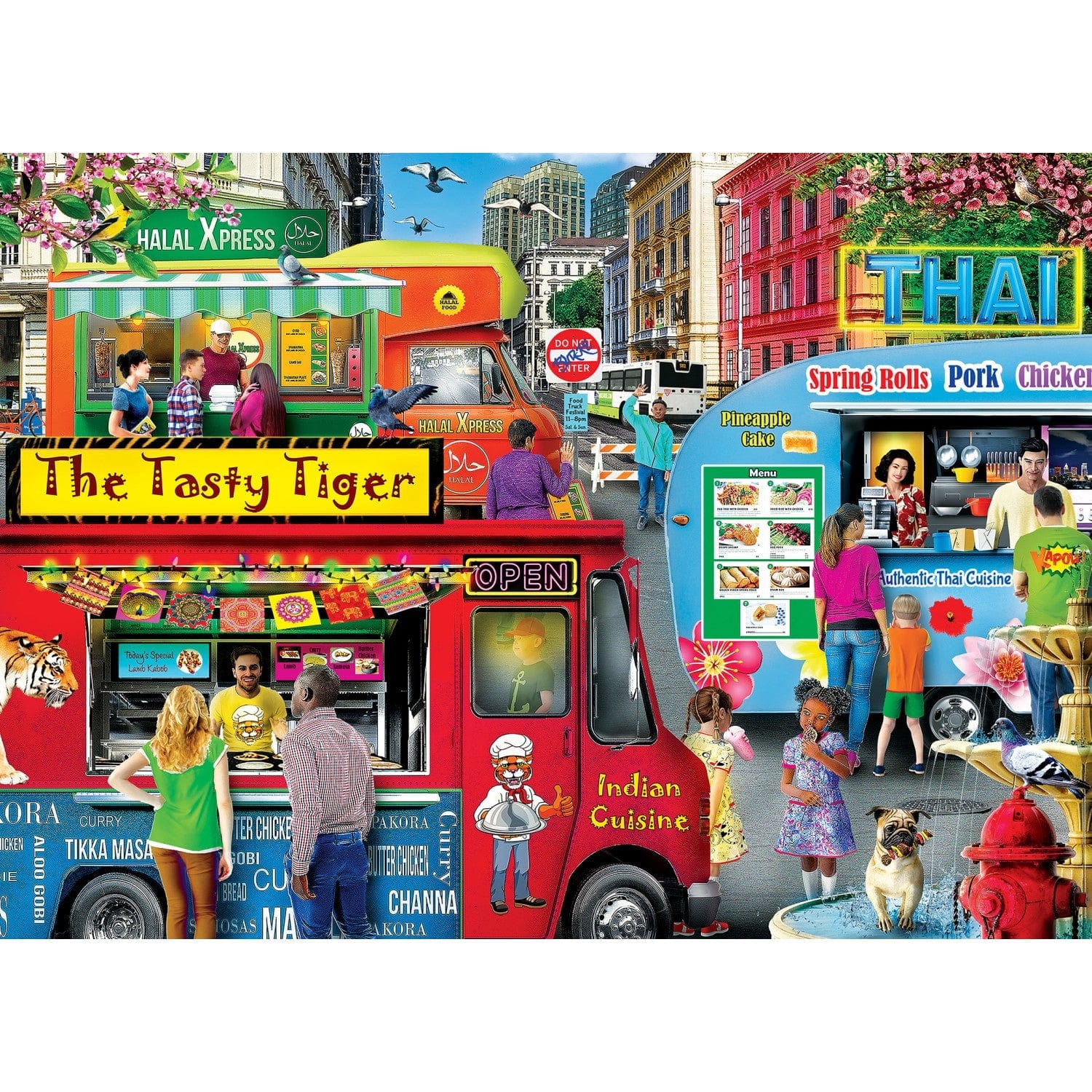 Master Pieces Food Truck - Block Party 1000 Teile Puzzle Master-Pieces-72538 von Master Pieces