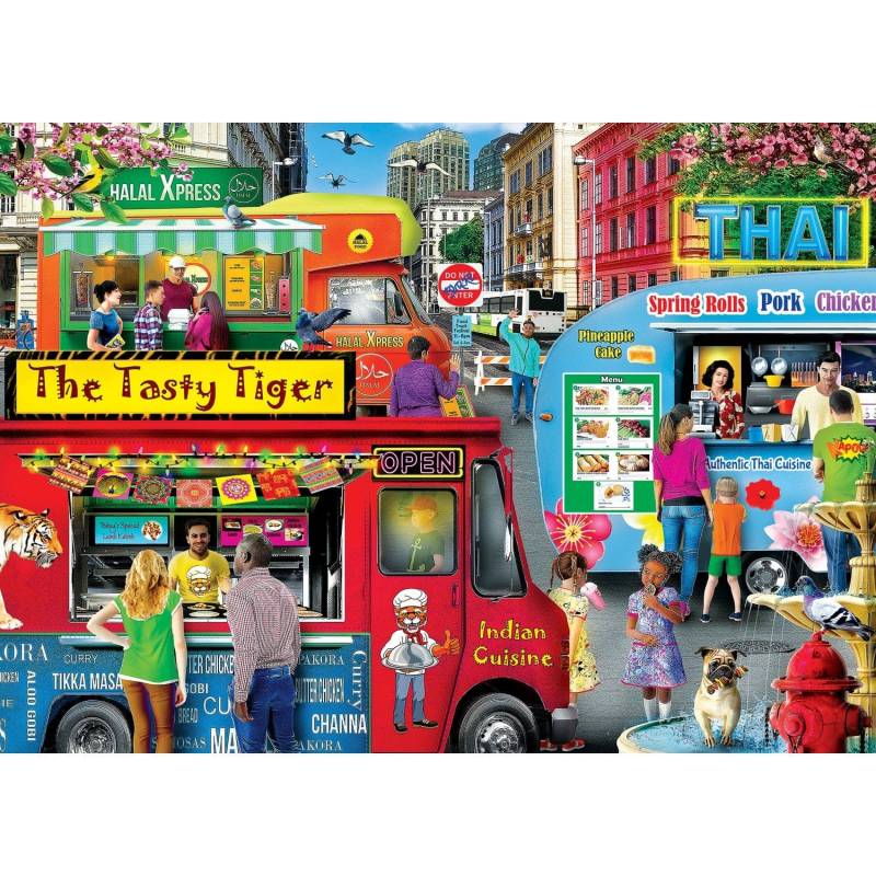Master Pieces Food Truck - Block Party 1000 Teile Puzzle Master-Pieces-72538 Master Pieces Food Truck - Block Party 1000 Teile Puzzle Master-Pieces-72538 von Master Pieces