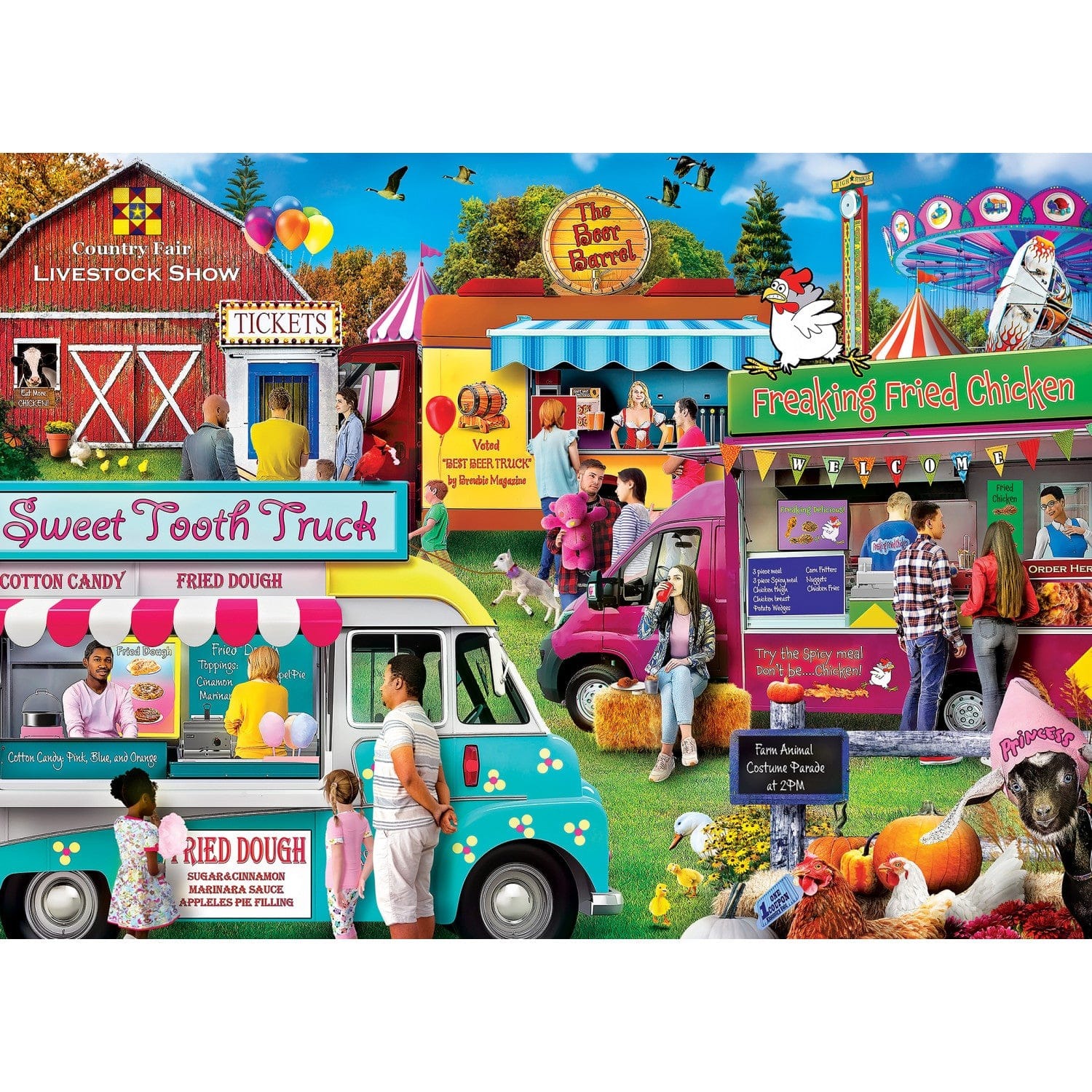 Master Pieces Food Truck - Dorffest 1000 Teile Puzzle Master-Pieces-72429 von Master Pieces