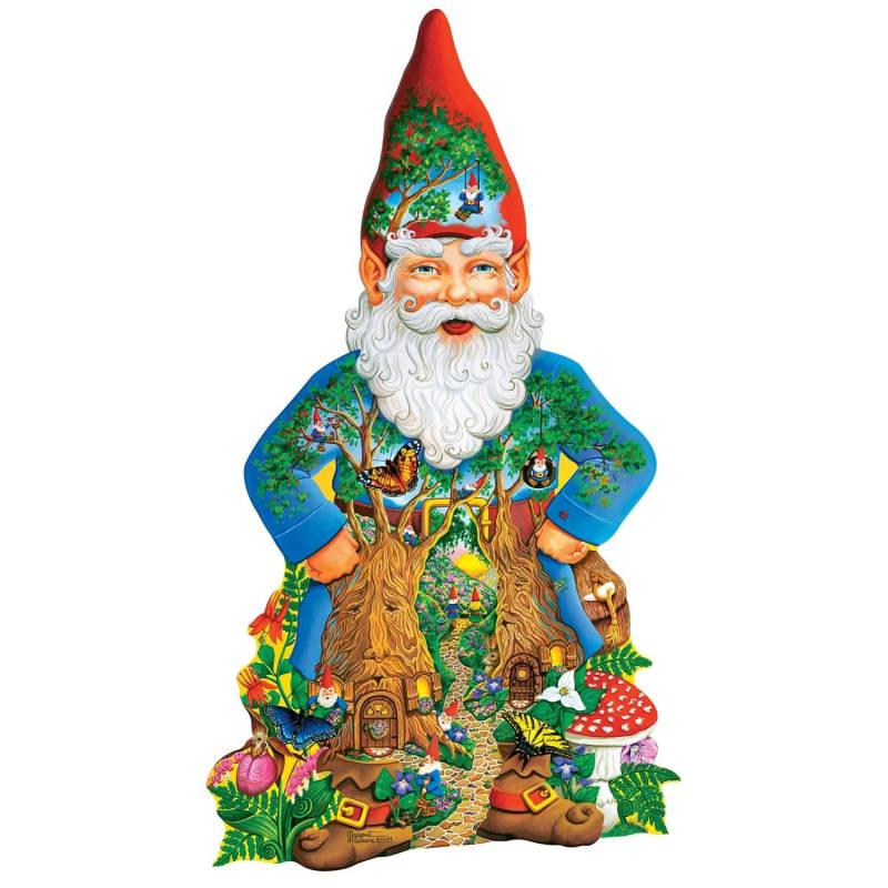 Master Pieces Gartenzwerg - Formpuzzle 500 Teile Puzzle Master-Pieces-32288 von Master Pieces