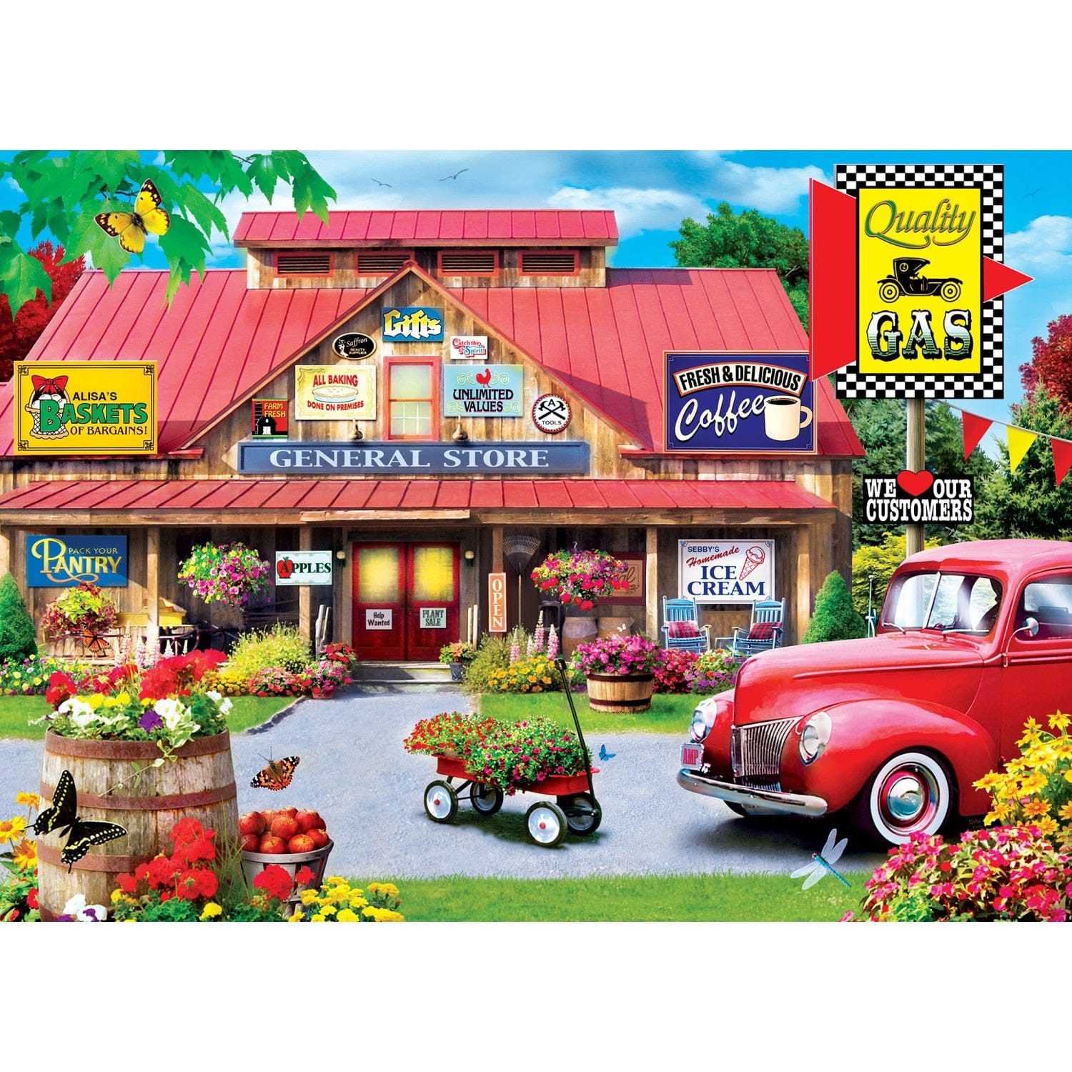 Master Pieces General Store - Ein Hauch von Nostalgie 1000 Teile Puzzle Master-Pieces-82126 von Master Pieces