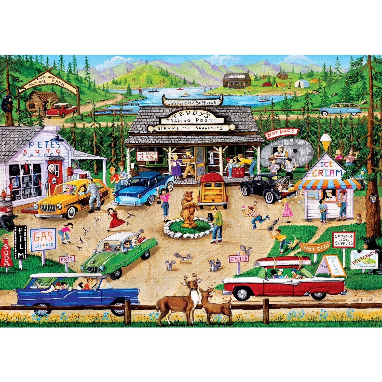 Master Pieces Greetings From - Den Nationalparks 500 Teile Puzzle Master-Pieces-82226 von Master Pieces