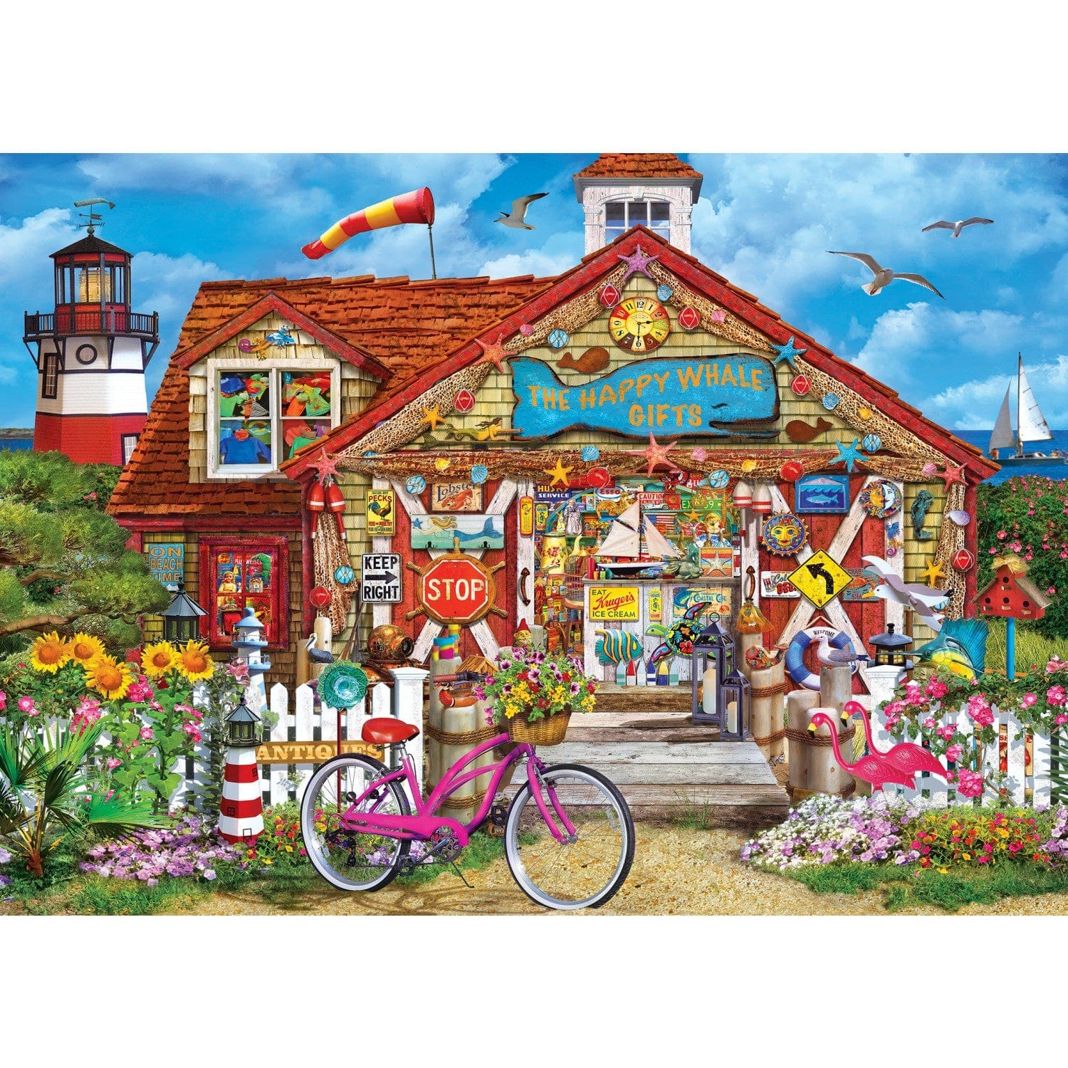 Master Pieces Greetings From - Neuengland 500 Teile Puzzle Master-Pieces-32313 von Master Pieces