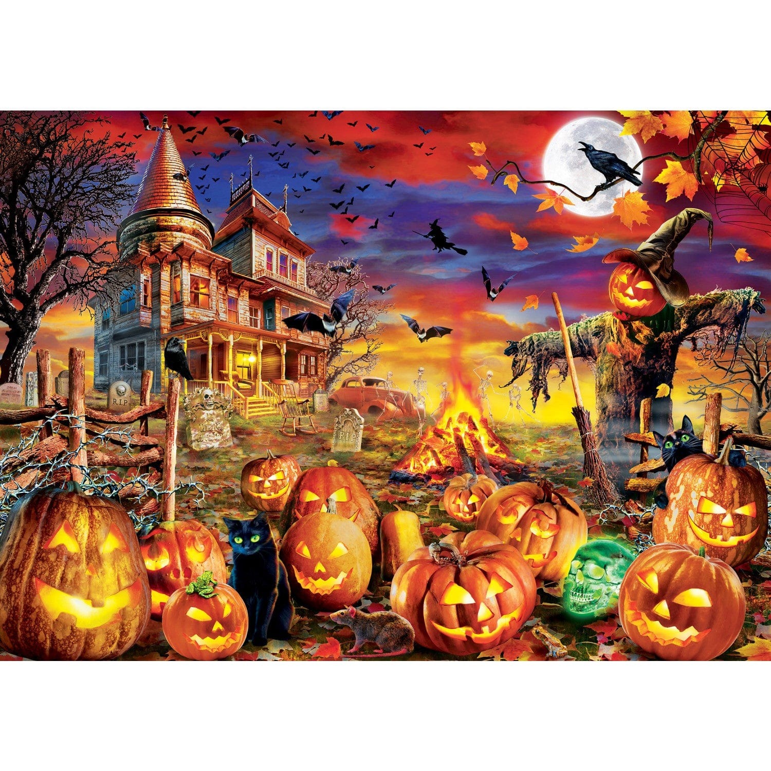 Master Pieces Halloween - All Hallow's Eve - Glow in the Dark Puzzle 500 Teile Puzzle Master-Pieces-31991 von Master Pieces