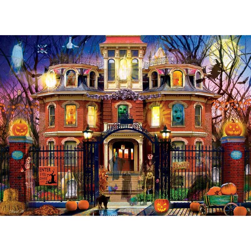 Master Pieces Halloween - Spukhaus auf dem Hügel - Glow in the Dark 1000 Teile Puzzle Master-Pieces-72246 Master Pieces Halloween - Spukhaus auf dem Hügel - Glow in the Dark 1000 Teile Puzzle Master-Pieces-72246 von Master Pieces