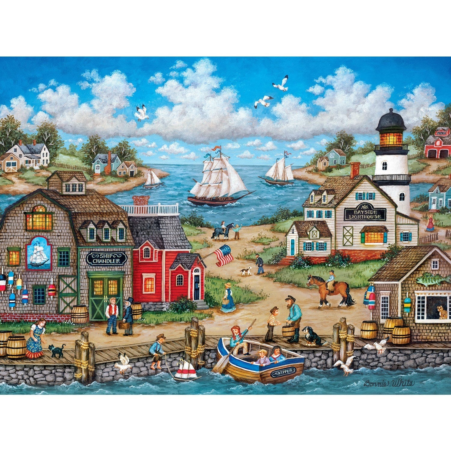 Master Pieces Heartland Collection - Am Hafen ist was los 500 Teile Puzzle Master-Pieces-32249 von Master Pieces