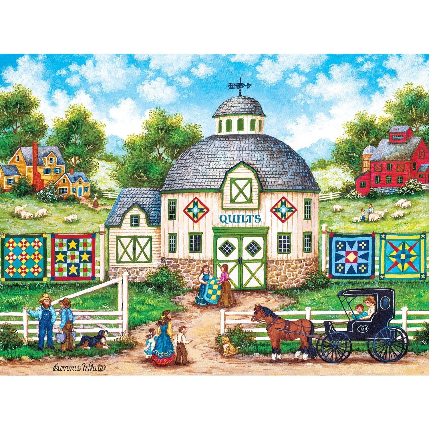 Master Pieces Heartland Collection - Die Quilt-Scheune 500 Teile Puzzle Master-Pieces-31979 von Master Pieces