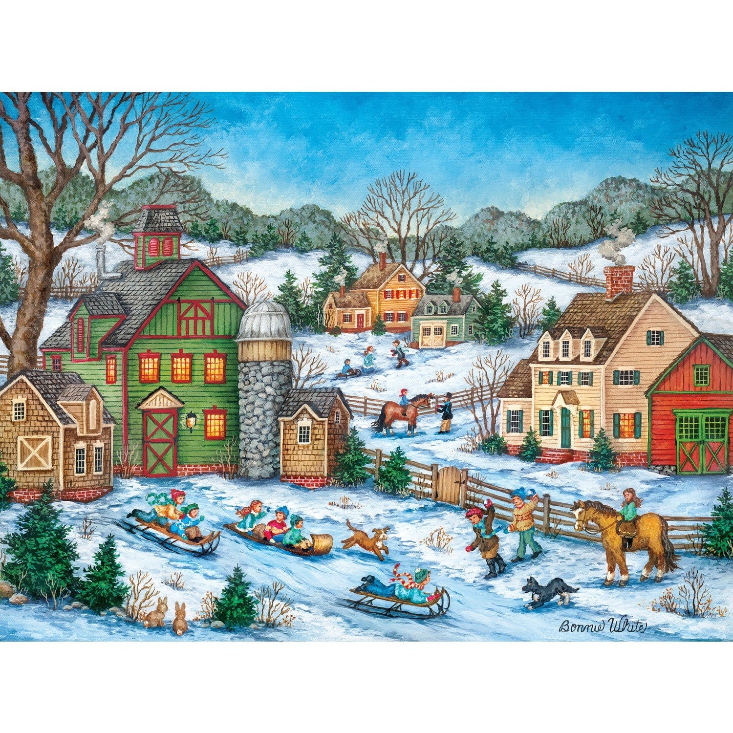 Master Pieces Heartland Collection - Schneeball-Hinterhalt 500 Teile Puzzle Master-Pieces-32317 von Master Pieces