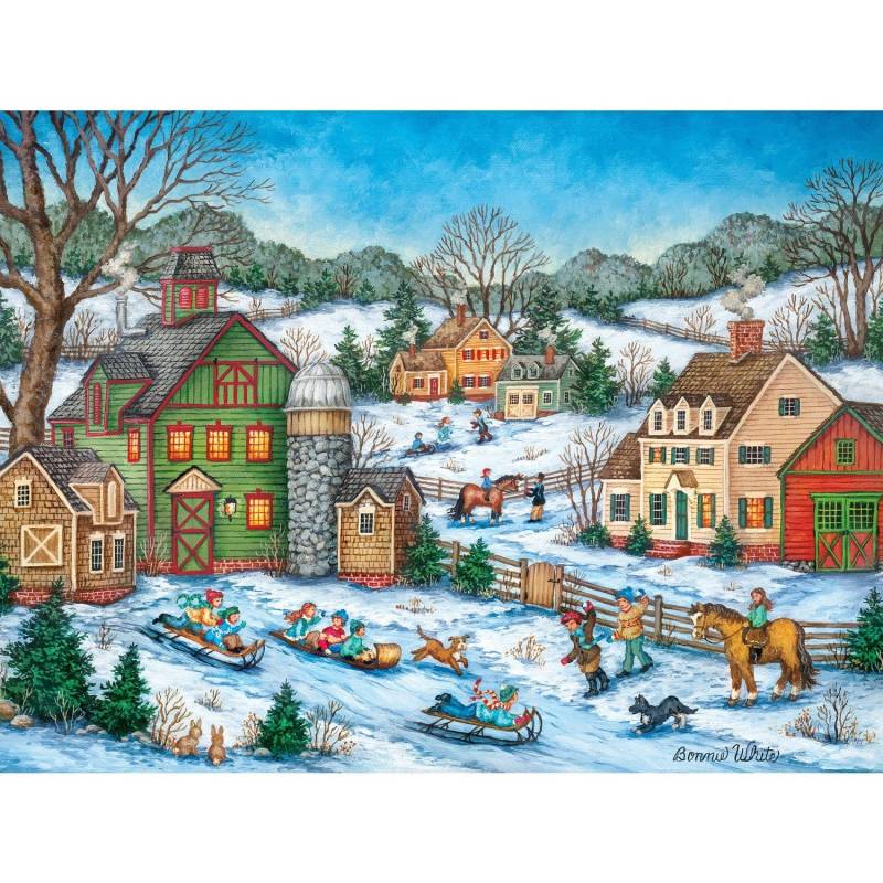 Master Pieces Heartland Collection - Schneeball-Hinterhalt 500 Teile Puzzle Master-Pieces-32317 von Master Pieces