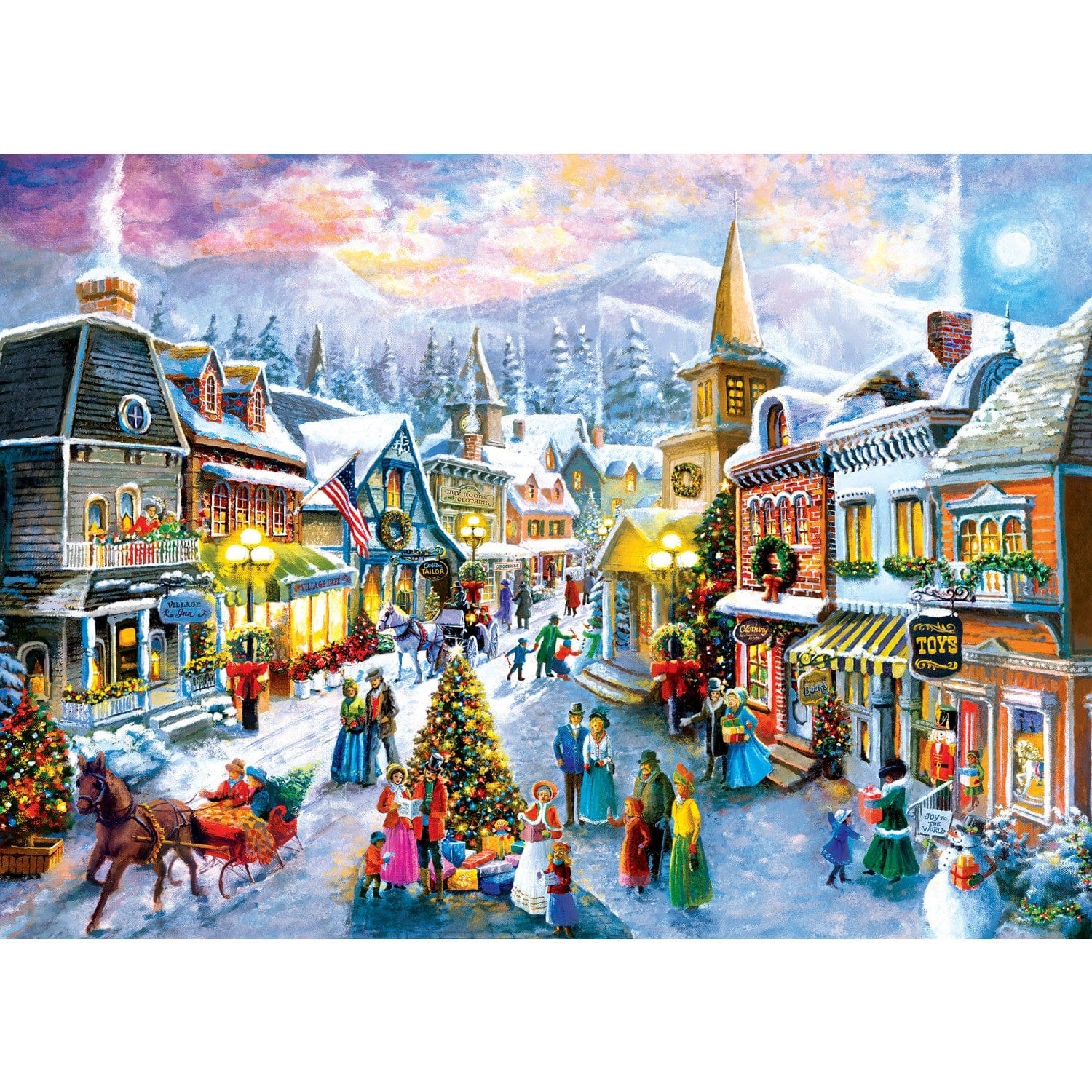 Master Pieces Holiday - Viktorianische Weihnacht 1000 Teile Puzzle Master-Pieces-72243 von Master Pieces