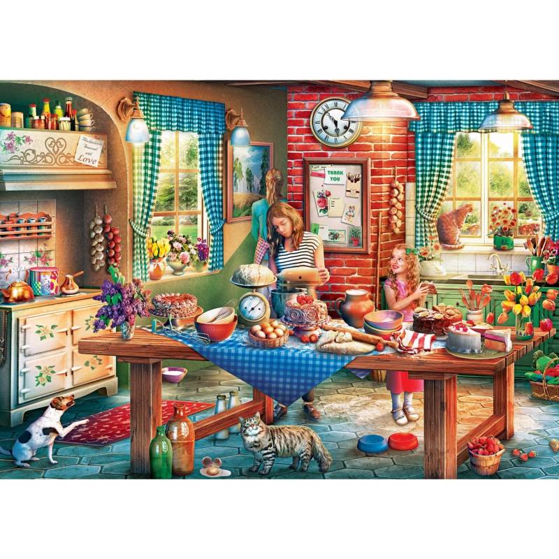 Master Pieces Home Sweet Home - Brot backen 500 Teile Puzzle Master-Pieces-32042 von Master Pieces