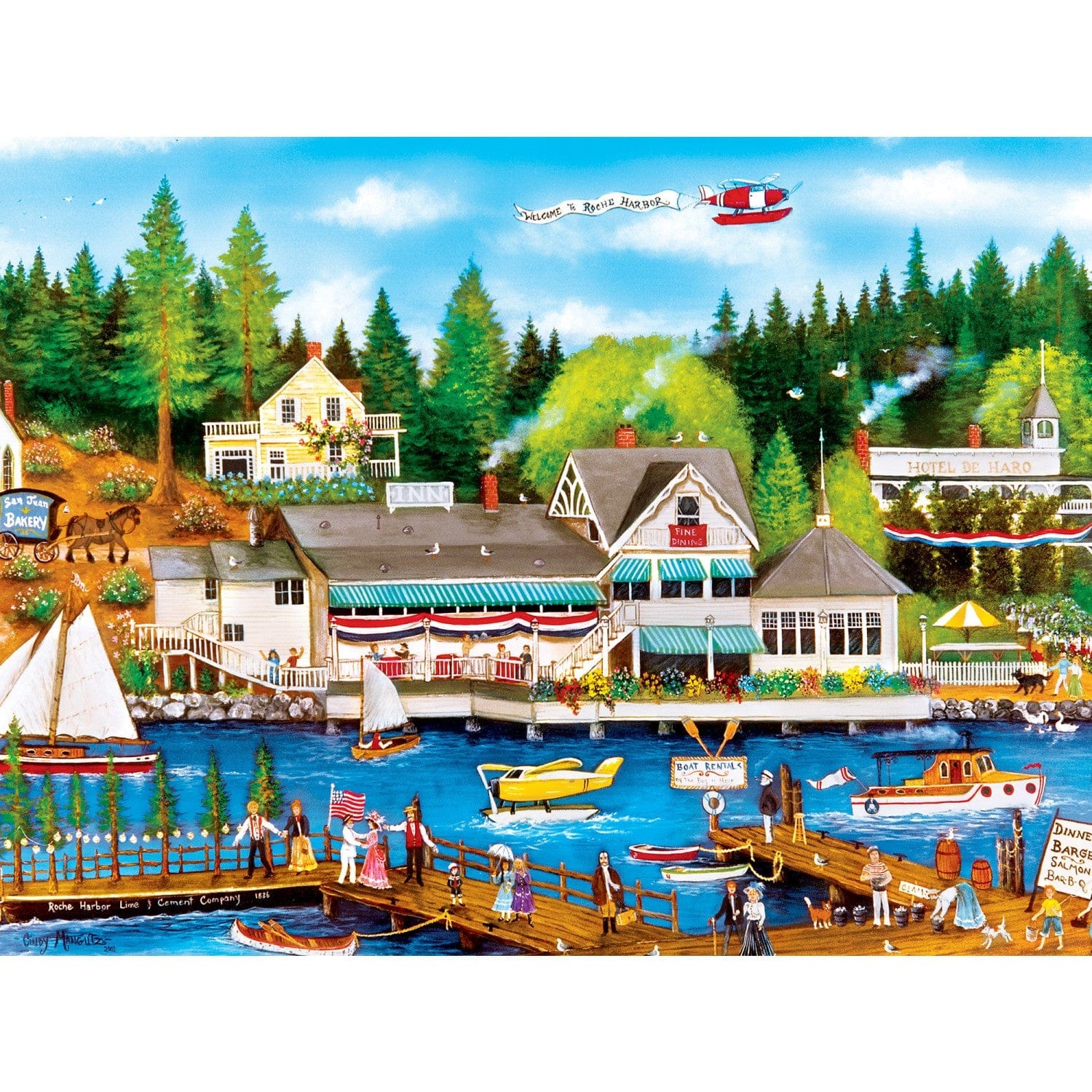 Master Pieces Homegrown - Roche Harbor 750 Teile Puzzle Master-Pieces-31986 von Master Pieces