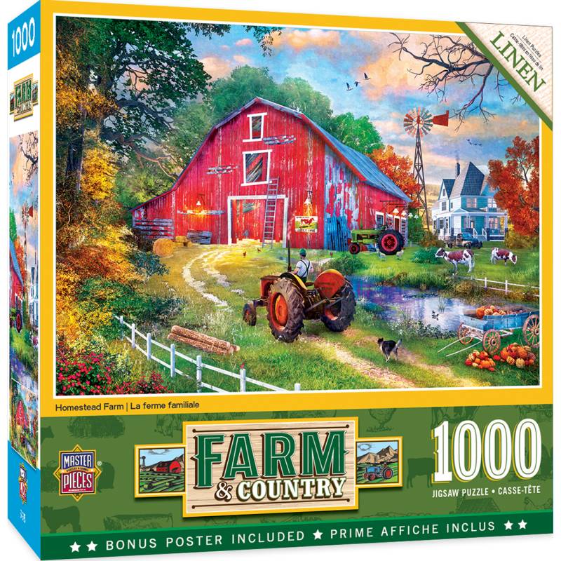 Master Pieces Homestead Farm 1000 Teile Puzzle Master-Pieces-72114 von Master Pieces
