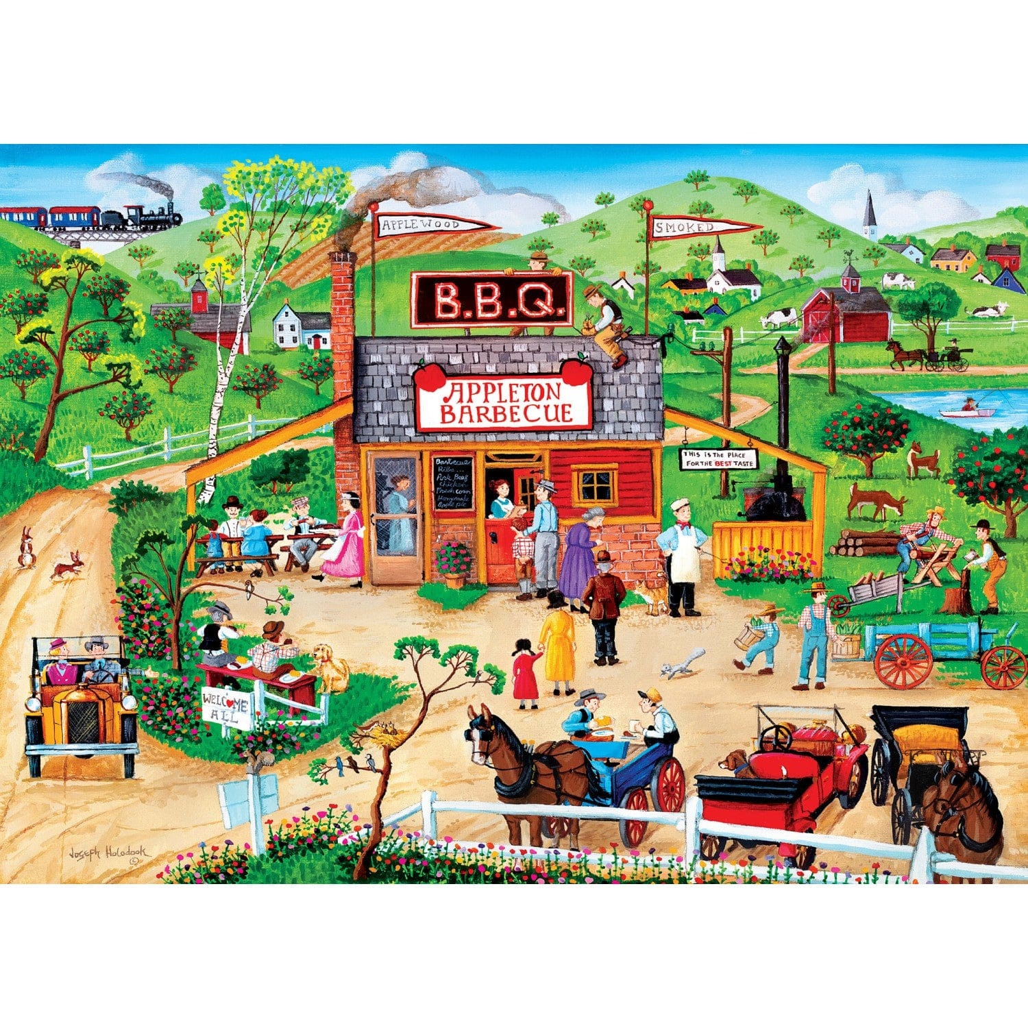 Master Pieces Hometown Gallery - Appleton BBQ 1000 Teile Puzzle Master-Pieces-72275 von Master Pieces