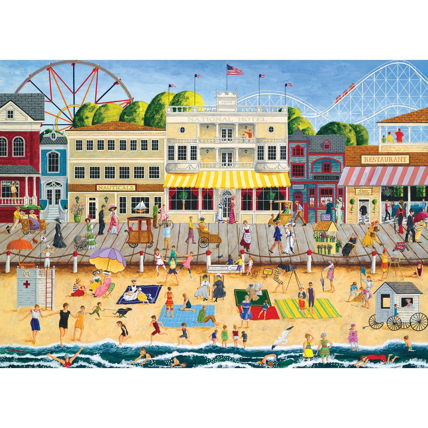 Master Pieces Hometown Gallery - Auf der Promenade 1000 Teile Puzzle Master-Pieces-71627 Master Pieces Hometown Gallery - Auf der Promenade 1000 Teile Puzzle Master-Pieces-71627 von Master Pieces