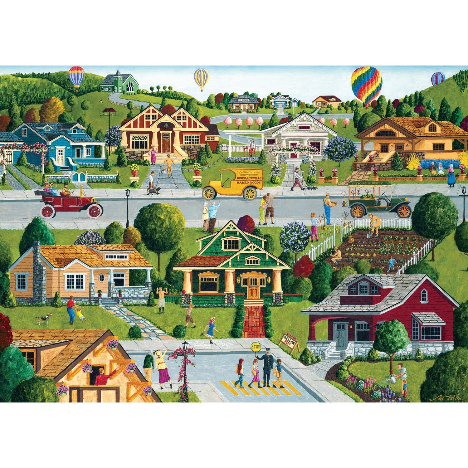 Master Pieces Hometown Gallery - Bungalowville 1000 Teile Puzzle Master-Pieces-71824 von Master Pieces