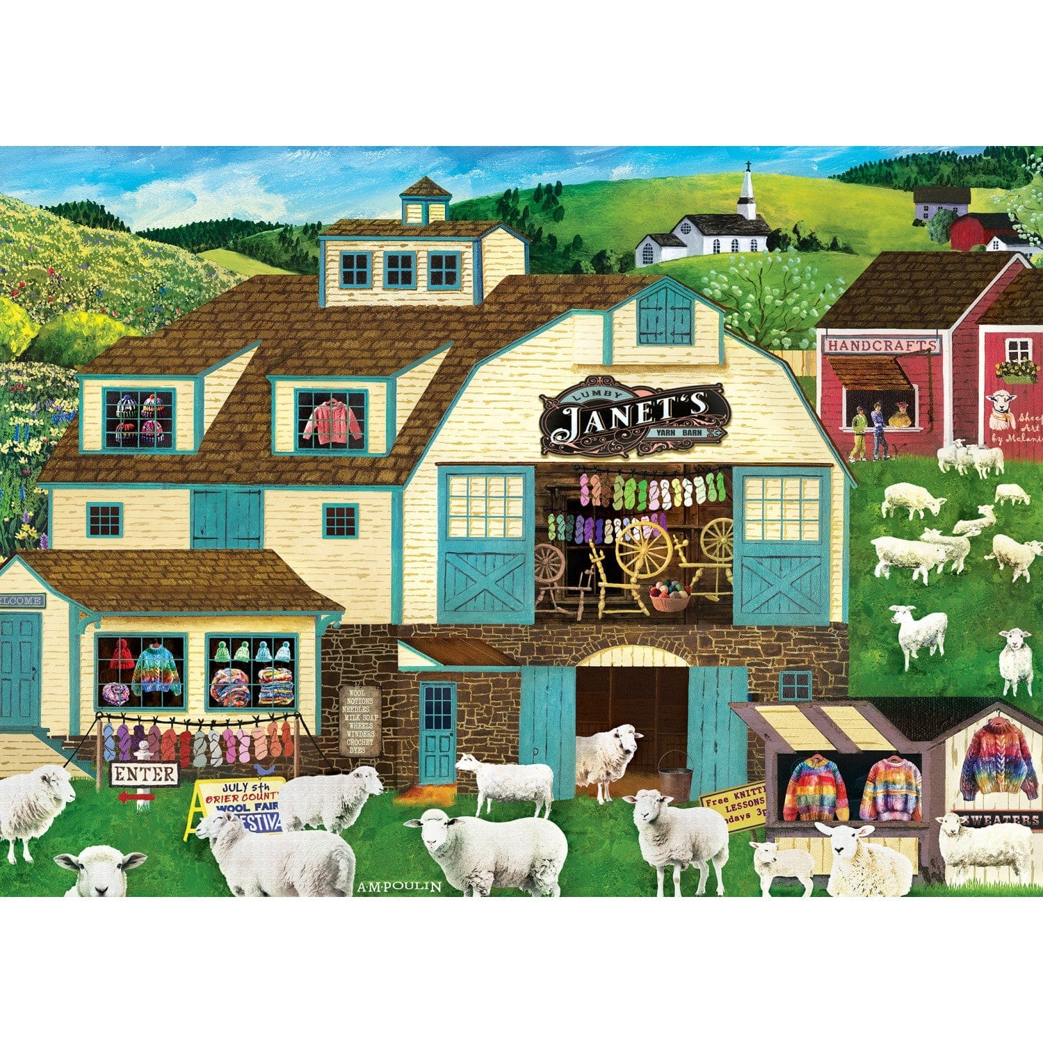 Master Pieces Hometown Gallery - Janet's Wollwelt 1000 Teile Puzzle Master-Pieces-72550 Master Pieces Hometown Gallery - Janet's Wollwelt 1000 Teile Puzzle Master-Pieces-72550 von Master Pieces
