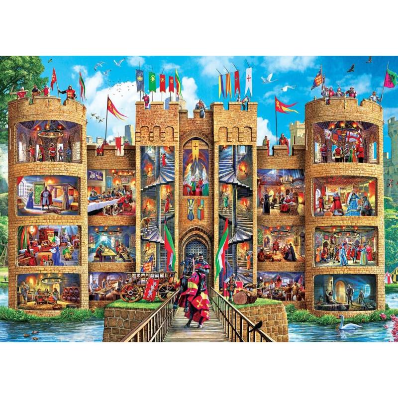 Master Pieces Inside Out - Mittelalterliche Burg 1000 Teile Puzzle Master-Pieces-72545 Master Pieces Inside Out - Mittelalterliche Burg 1000 Teile Puzzle Master-Pieces-72545 von Master Pieces