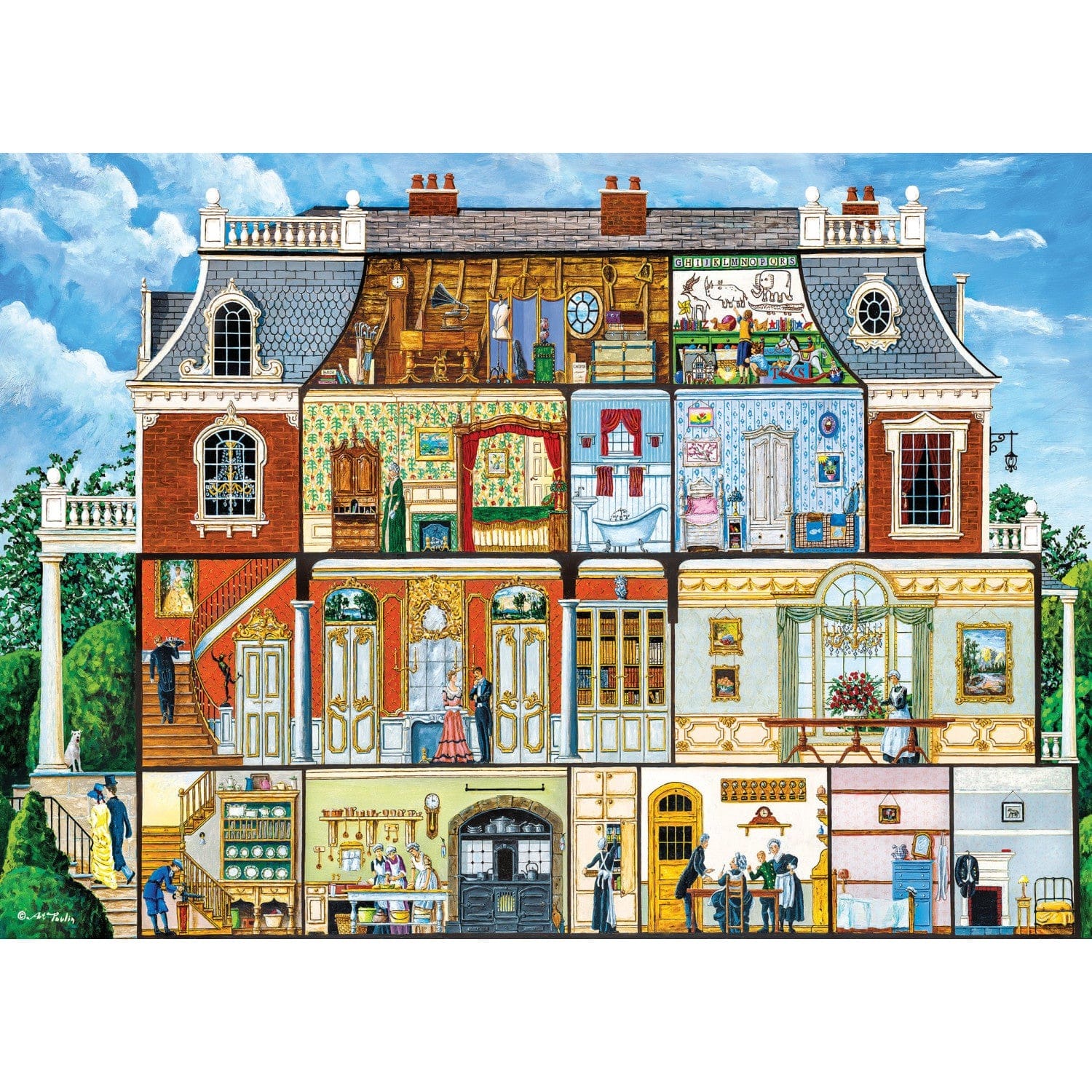 Master Pieces Inside Out - Waldens Herrenhaus 1000 Teile Puzzle Master-Pieces-71836 von Master Pieces