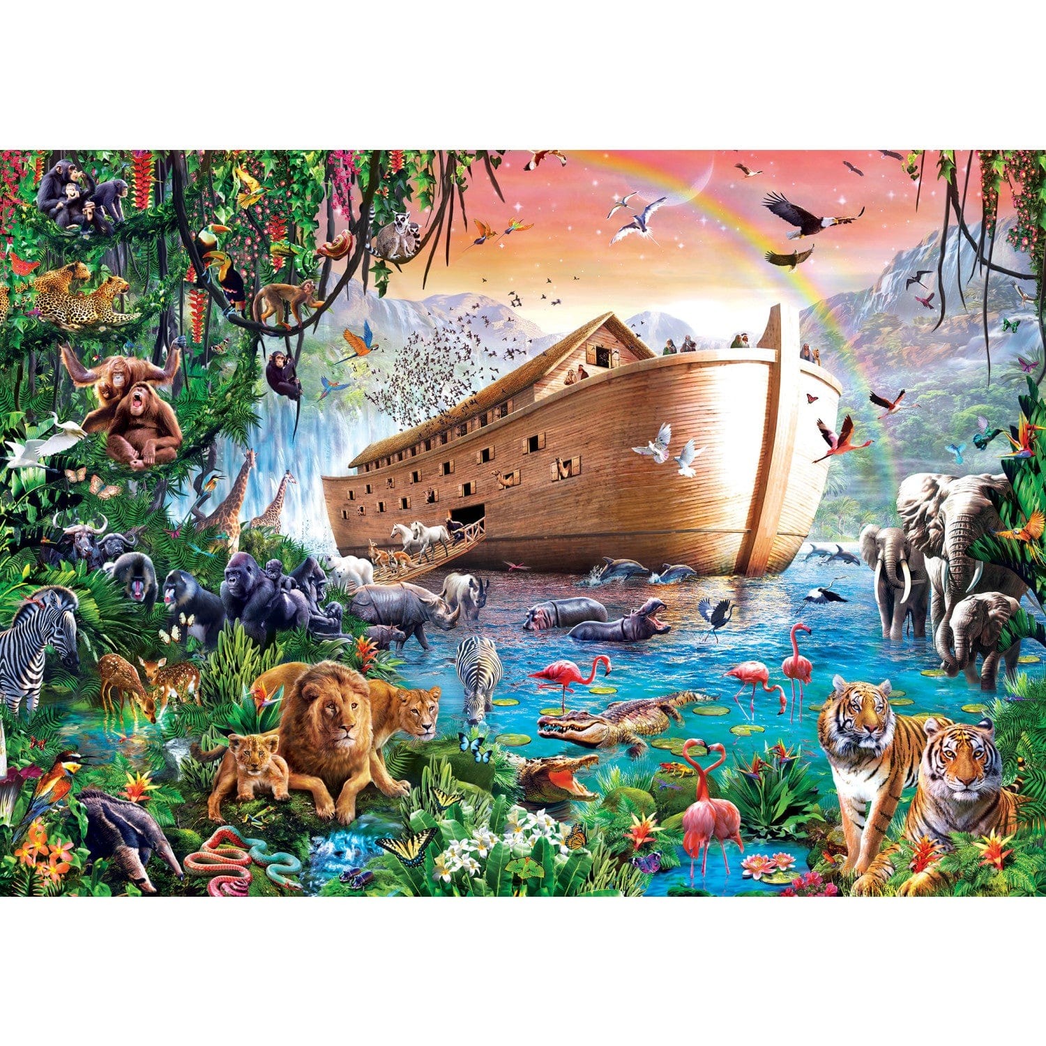 Master Pieces Inspirational - Noahs Arche findet Land 500 Teile Puzzle Master-Pieces-32186 von Master Pieces