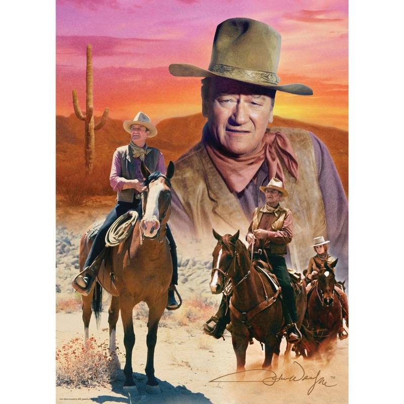 Master Pieces John Wayne - Der Weg des Cowboy 1000 Teile Puzzle Master-Pieces-71239 von Master Pieces