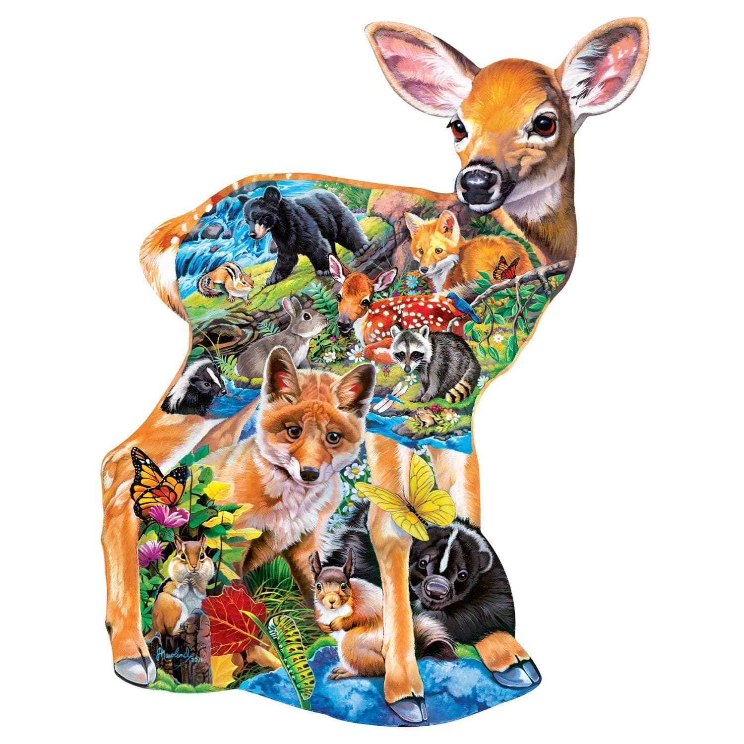 Master Pieces Kitz mit Freunden - Formpuzzle 500 Teile Puzzle Master-Pieces-32291 von Master Pieces