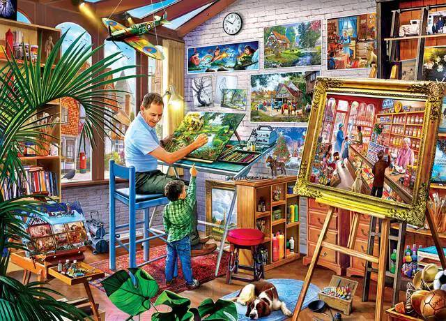 Master Pieces MasterPiece Gallery - Galerie auf dem Platz 1000 Teile Puzzle Master-Pieces-72232 von Master Pieces