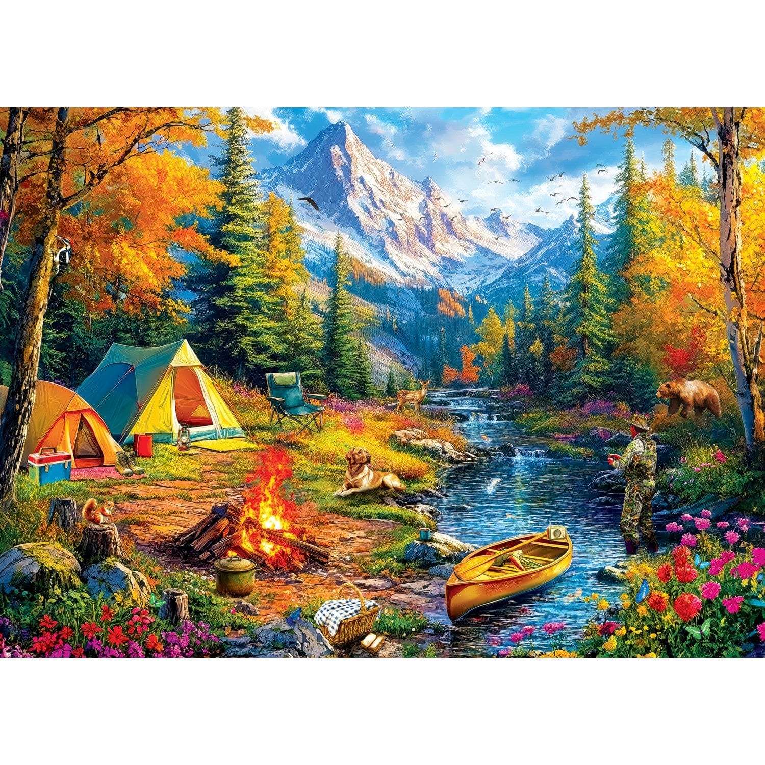 Master Pieces Mossy Oak - Abenteuer am wilden Fluss 1000 Teile Puzzle Master-Pieces-72574 von Master Pieces