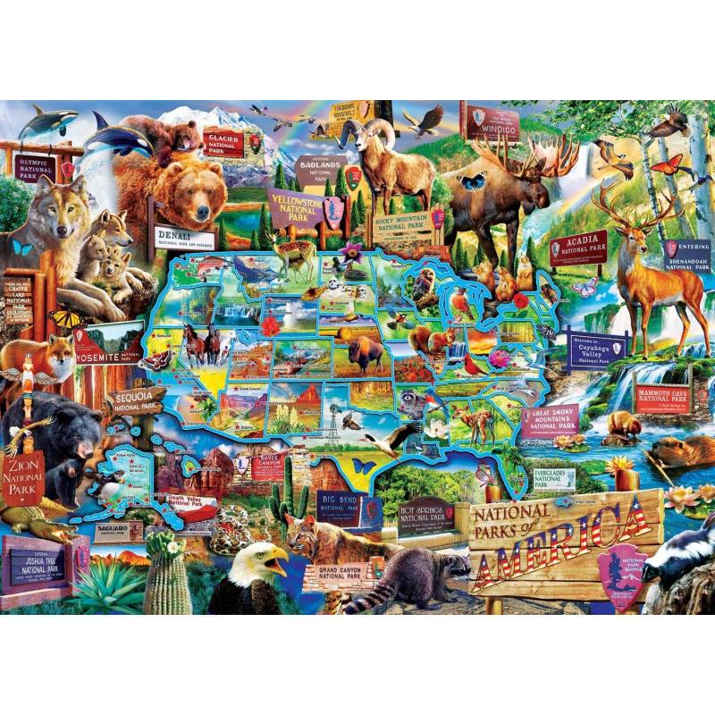 Master Pieces Nationalparks 1000 Teile Puzzle Master-Pieces-71794 von Master Pieces