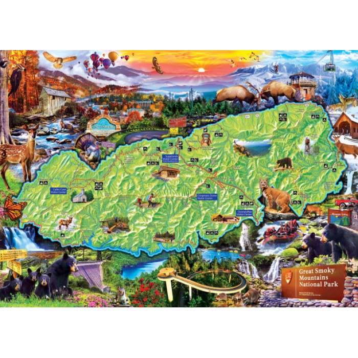 Master Pieces - Nationalparks - Great Smoky Mountains - 1000 Teile von Master Pieces