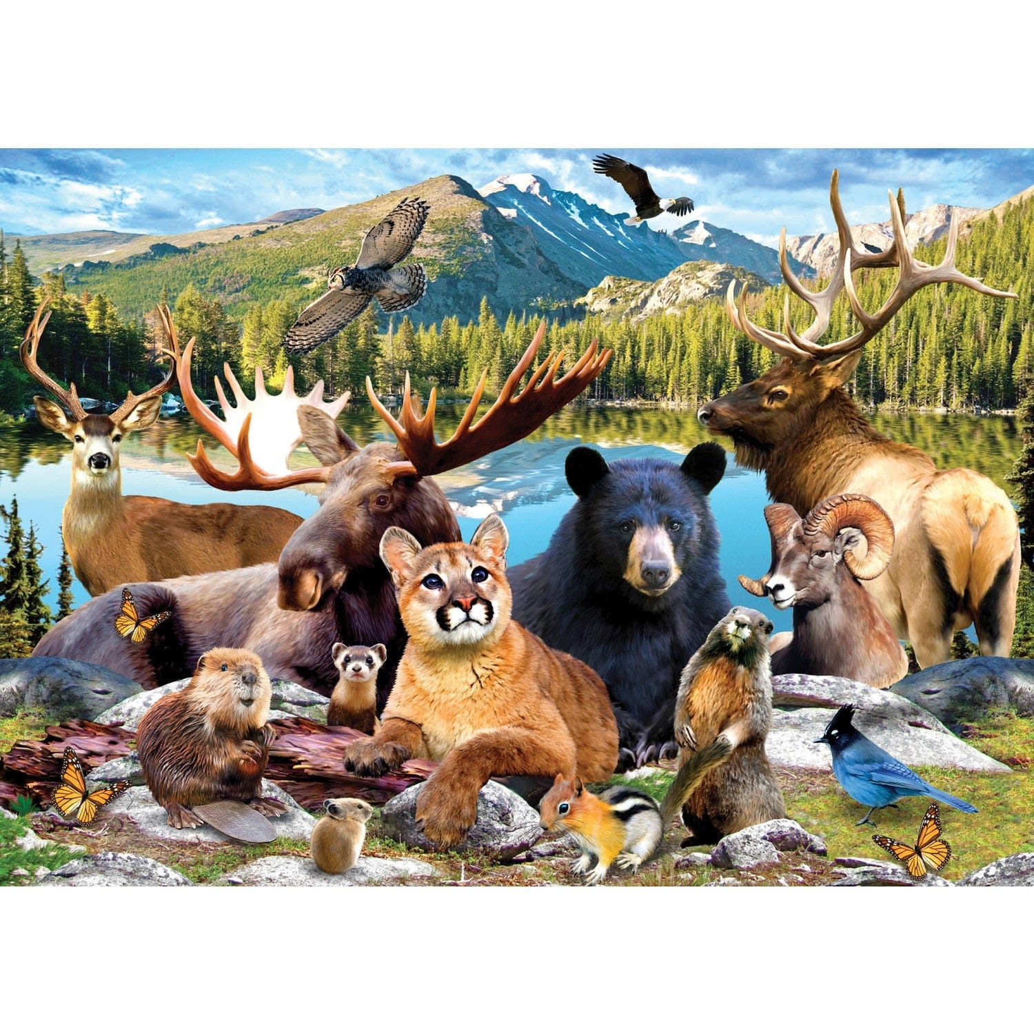 Master Pieces Nationalparks - Rocky Mountain 500 Teile Puzzle Master-Pieces-82219 von Master Pieces