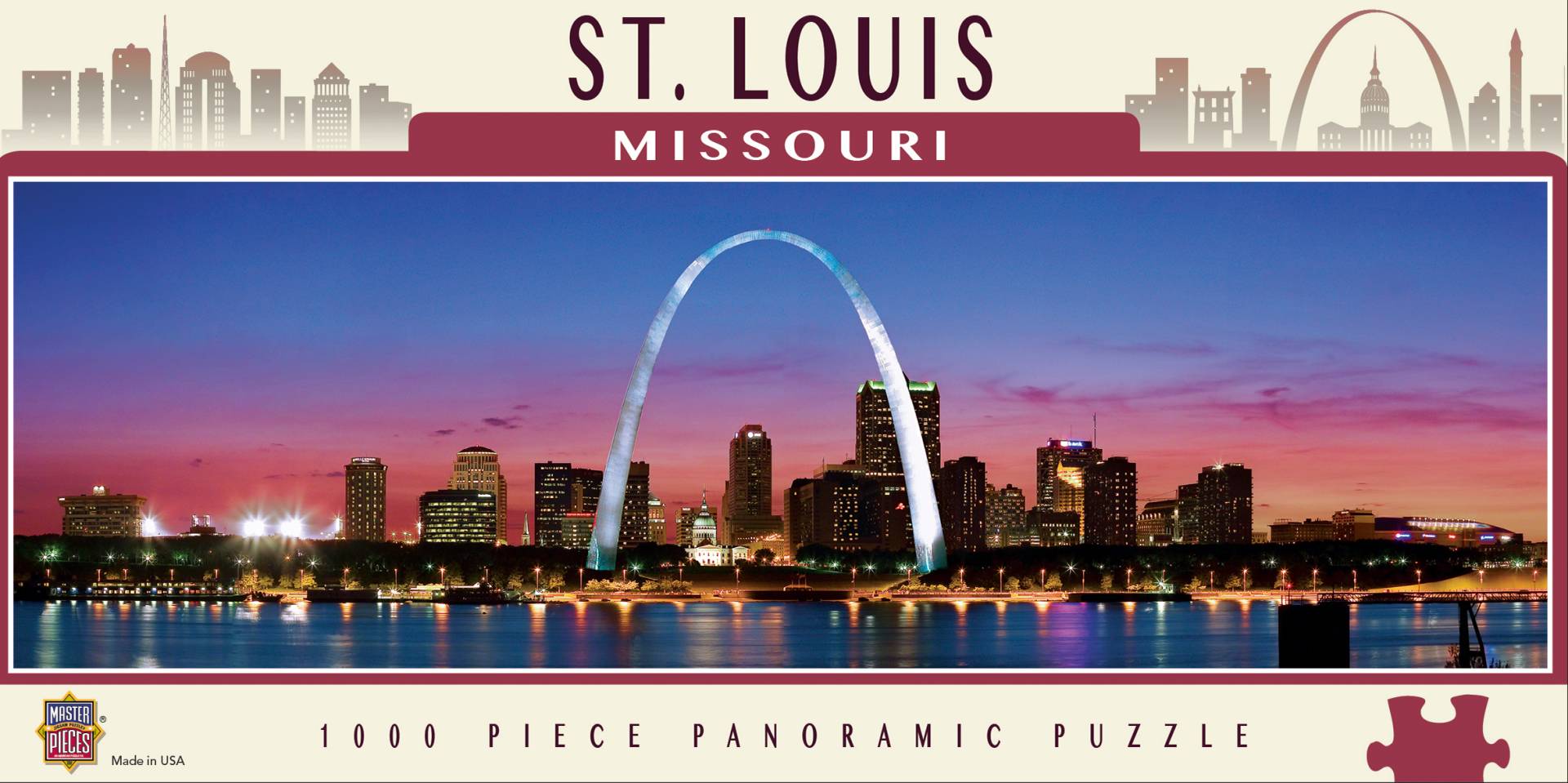 Master Pieces Saint Louis, Missouri 1000 Teile Puzzle Master-Pieces-71591 Master Pieces Saint Louis, Missouri 1000 Teile Puzzle Master-Pieces-71591 von Master Pieces