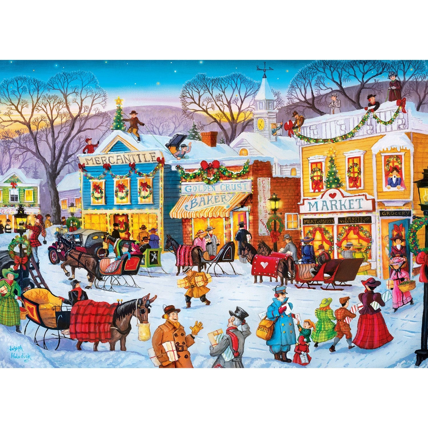Master Pieces Season's Greetings - Weihnachtseinkäufe 1000 Teile Puzzle Master-Pieces-72314 von Master Pieces
