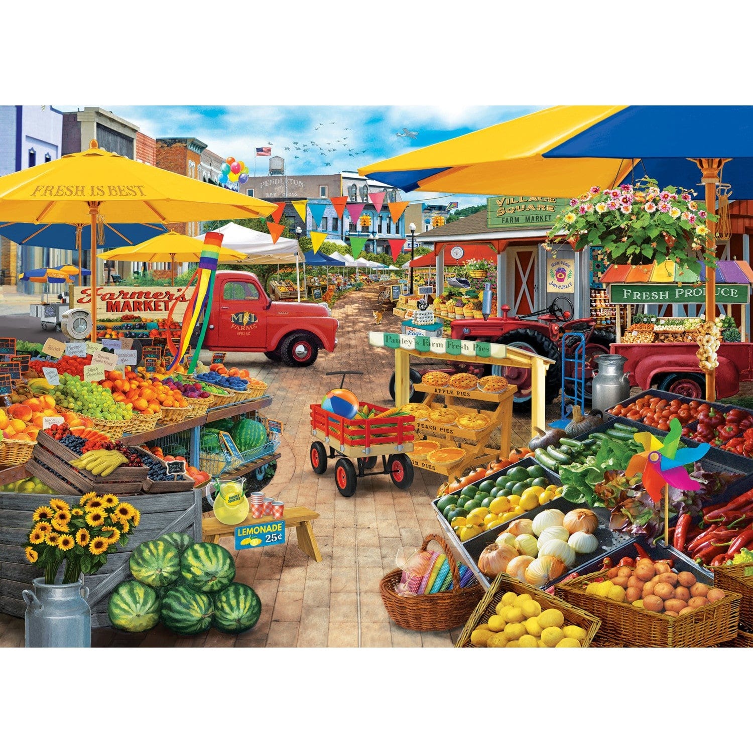 Master Pieces Seek & Find - Marktplatz 1000 Teile Puzzle Master-Pieces-72002 von Master Pieces