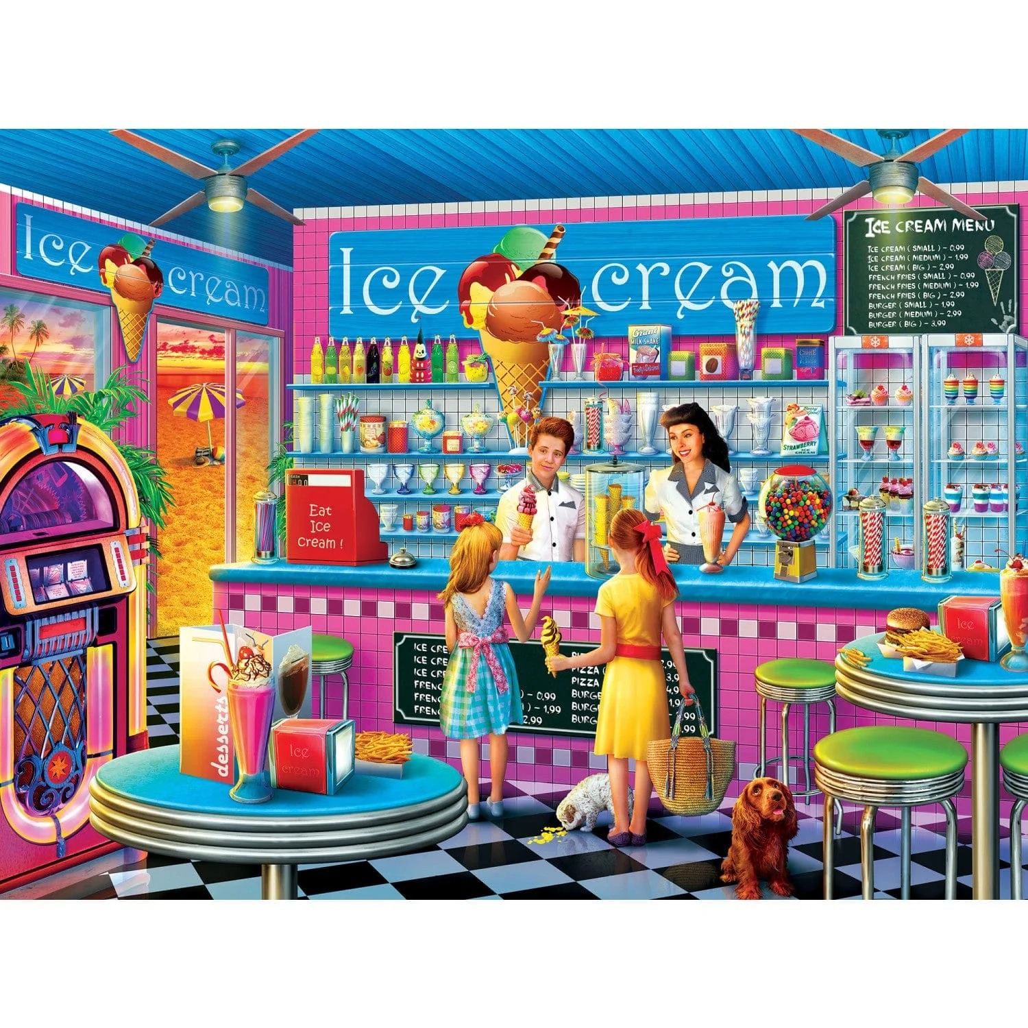 Master Pieces Shopkeepers - Annas Eisdiele 750 Teile Puzzle Master-Pieces-32011 von Master Pieces