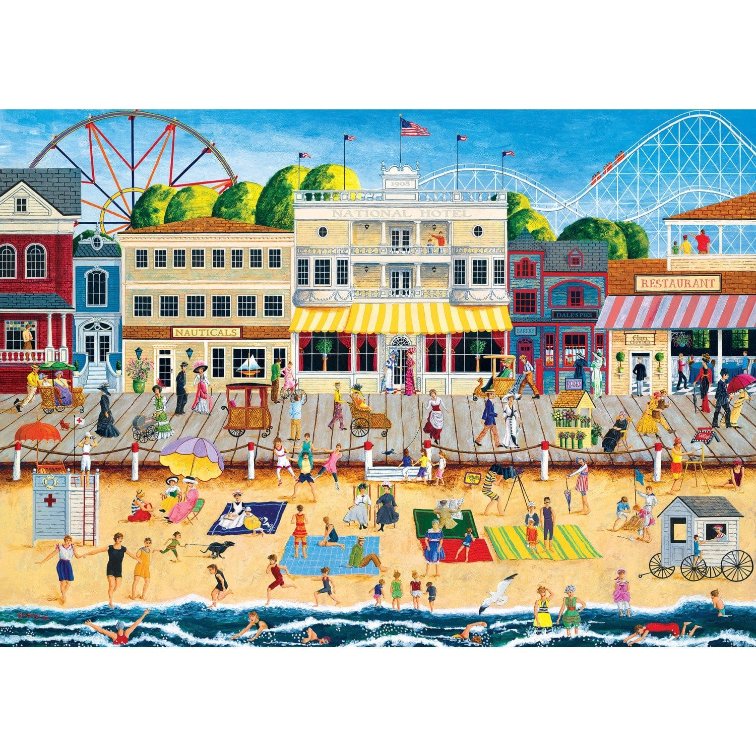Master Pieces Signature - Auf der Promenade 3000 Teile Puzzle Master-Pieces-72367 von Master Pieces