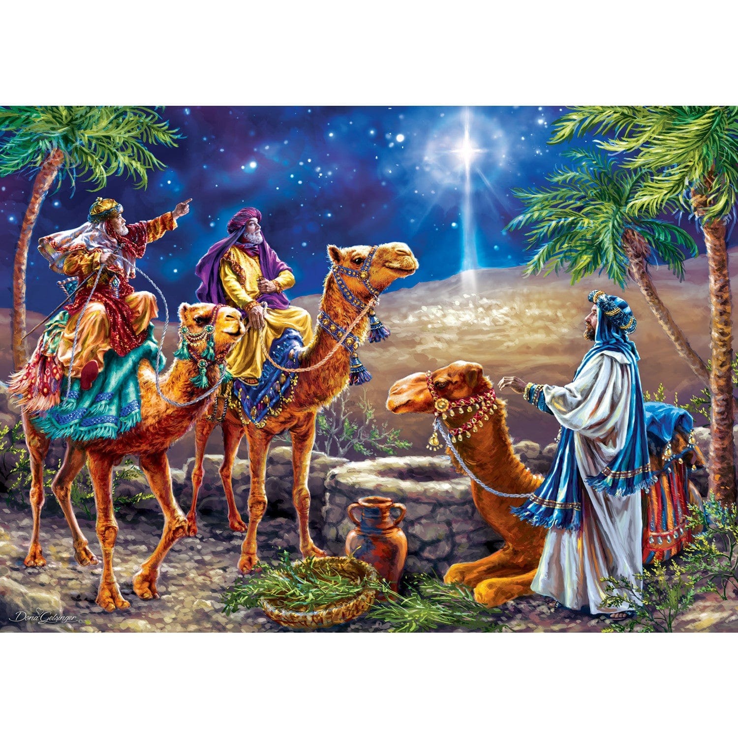 Master Pieces Sparkle & Shine - Drei Könige - Glitzer Puzzle 500 Teile Puzzle Master-Pieces-31990 von Master Pieces