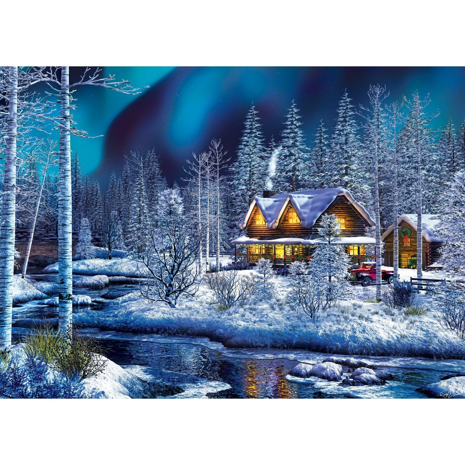 Master Pieces Sparkle & Shine - Nordlichter - Glitzer Puzzle 500 Teile Puzzle Master-Pieces-31856 von Master Pieces