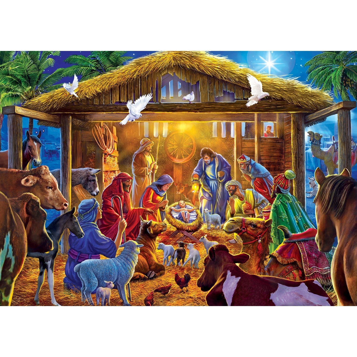 Master Pieces Sparkle & Shine - Stern von Bethlehem - Glitzer Puzzle 500 Teile Puzzle Master-Pieces-32164 von Master Pieces