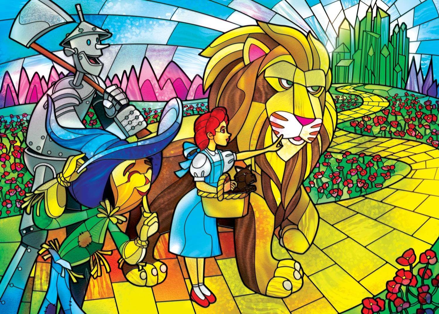 Master Pieces Stained Glass Classics - Der Zauberer von Oz 500 Teile Puzzle Master-Pieces-32539 von Master Pieces
