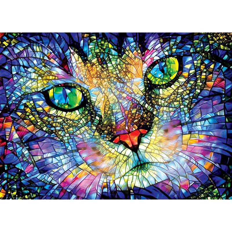Master Pieces Stained Glass - Schnurrendes Fenster 1000 Teile Puzzle Master-Pieces-72502 Master Pieces Stained Glass - Schnurrendes Fenster 1000 Teile Puzzle Master-Pieces-72502 von Master Pieces