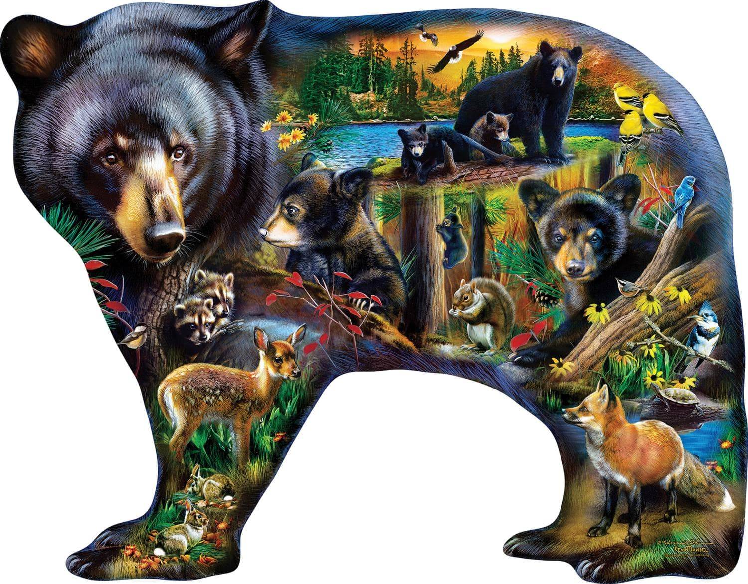 Master Pieces Tierwelt des Waldes - Formpuzzle 1000 Teile Puzzle Master-Pieces-72145 von Master Pieces
