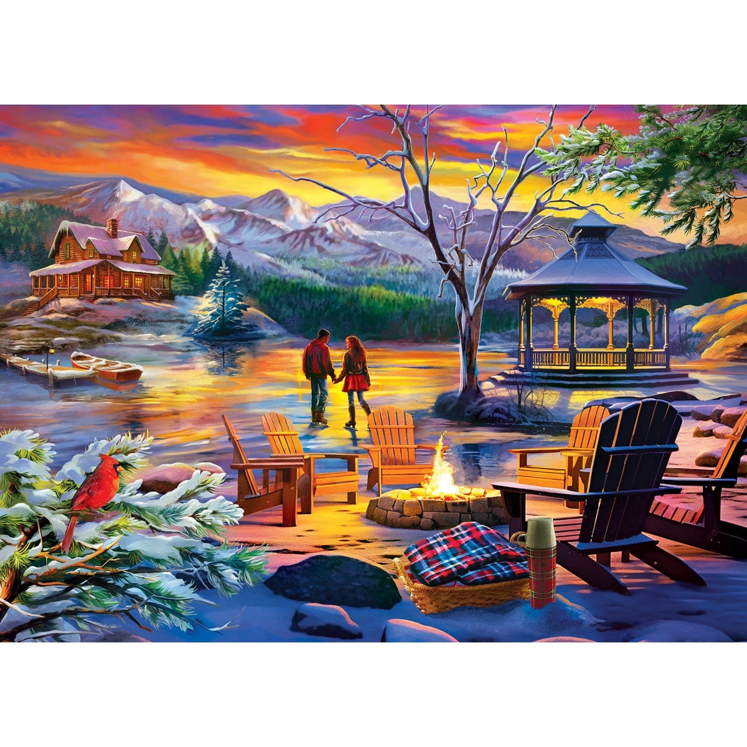 Master Pieces Time Away - Eisige Harmonie 1000 Teile Puzzle Master-Pieces-72436 von Master Pieces