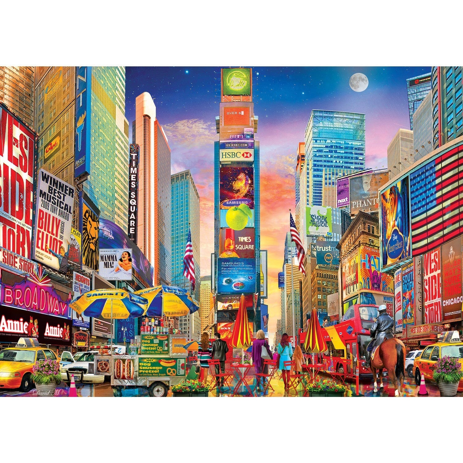 Master Pieces Travel Diary - Broadway, Times Square 500 Teile Puzzle Master-Pieces-32544 von Master Pieces